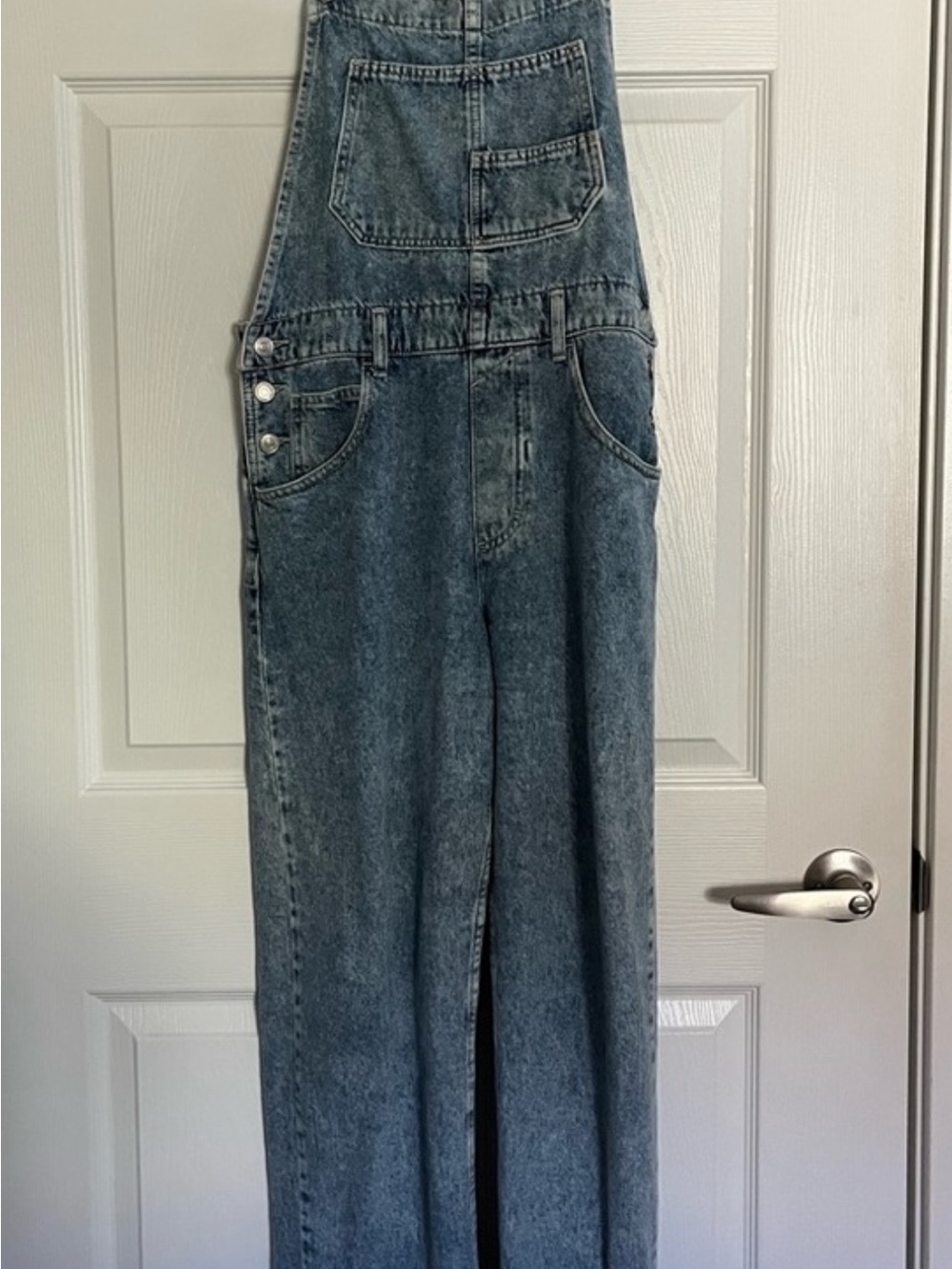 We The Free Medium Wash Denim Overalls